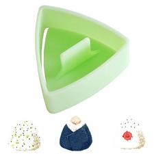 HJUWANG Triangle Sushi Mold, Plastic Mold Case DIY Tools Rice Green 