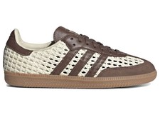 adidas Samba OG Basketweave Cream White Earth Strata Women's IH9373