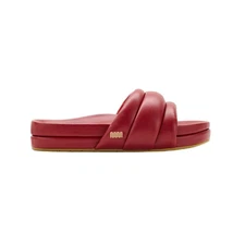 Commbi - The Softie Slide - Cherry Red Leather - Women's Size 8