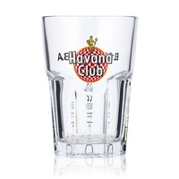 Havana Club Rum Glas 0,34L GläSer Cocktail Tumbler Logo Rot/Weiß Kariert Rastal