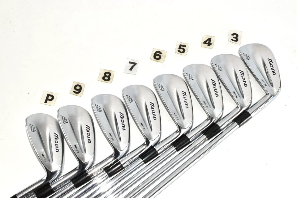 Mizuno MP-32 Forged 8p 3-4-5-6-7-8-9-Pw RH Regular DG R400 Golf Iron Set Clubs - Image 2 of 4