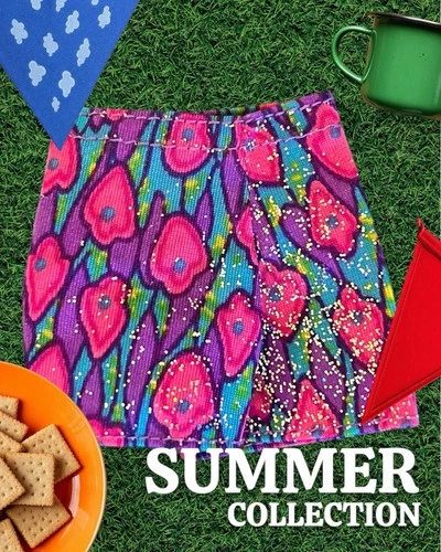 Barbie Doll Clothes Ken Shorts Pink Floral OMG Clone Bratz Gym Vintage Clothing