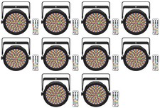 10 Chauvet DJ EZPAR 64 RGBA ILS Rechargeable Battery RGBA LED Par Wash Up-Lights