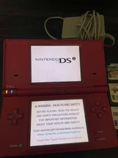 Dark Pink Nintendo DSi Bundle-Carrying Case, Charger, Stylus & games 
