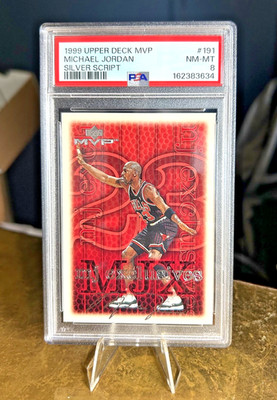 1999-00 Upper Deck MVP - Michael Jordan PSA 8 #191 Silver Script