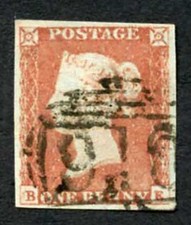 1841 Penny Red (BE) Fine Four Margins