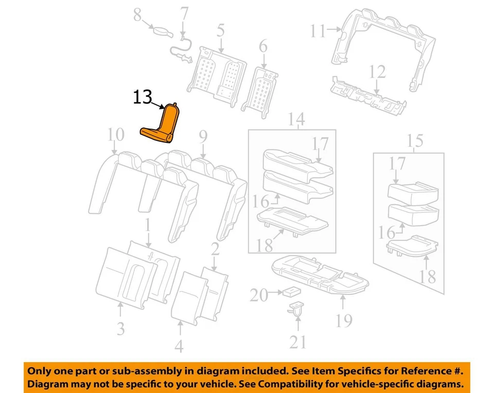 Apoyabrazos limitado 19122510 para Chevrolet Impala Impala 2006-2016 - nuevo OEM Foto 3 de 4