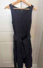 Tahari A-Line Midi/Maxi Dark Navy Dress, Size M. Great Condition!