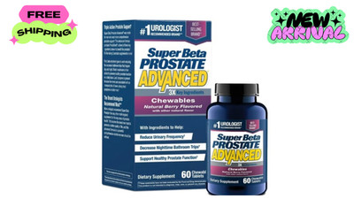 Super Beta Prostate Advanced Berry Chewables 60 Ct Exp 2027+