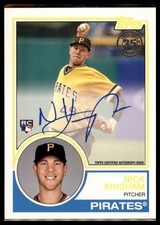 #83A-NK Nick Kingham 2018 Topps Update 1983 Autograph AU Auto Pirates