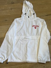Champion Indiana Hoosiers Unisex Long Sleeve 1/4 Zip Pullover Small Windbreaker
