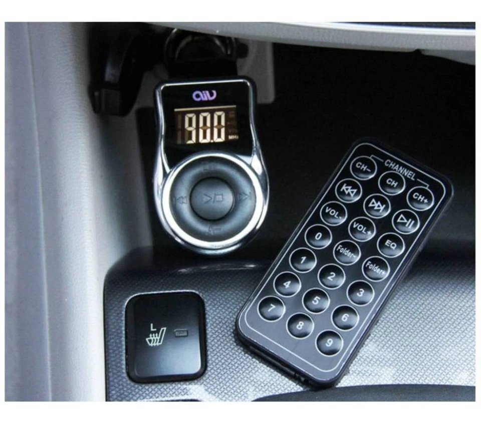 AIV FM Transmitter USB SD Display Klinke Auto-Radio AUX MP3-Player Kfz Adaper - Bild 4 von 4