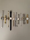 Lot of 10 Watches Seiko Citizen Men's Womens Steel Mixed Vintage y2k UNTESTED