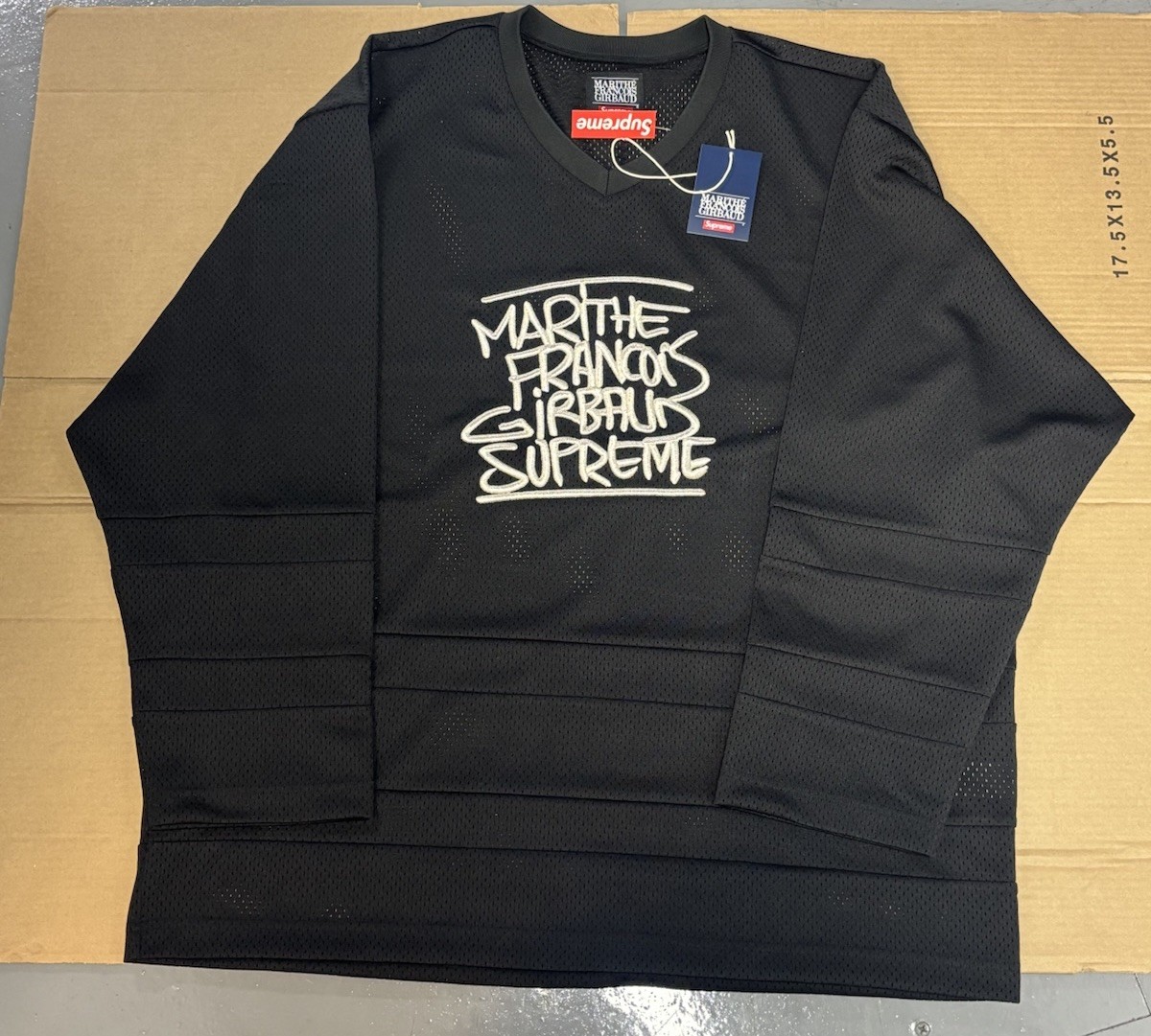 【SUPREME】X MARITHE FRANCOIS GIRBAUD HOCKEY JERSEY BLACK Supreme Marithe Francois Girbaud Hockey Jersey Black Size S