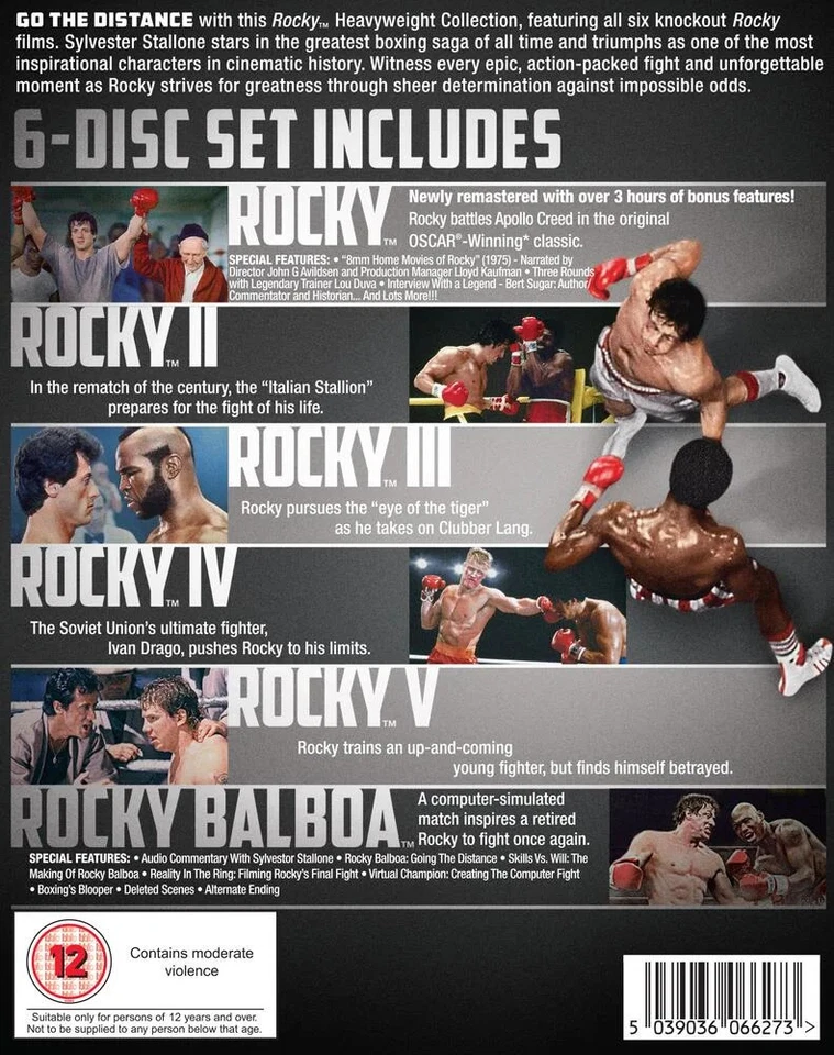 Rocky - The Complete Saga (6 Films) Blu-Ray - Image 2 of 4