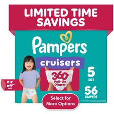 Pampers, Baby Diapers, Size 5, Cruisers 360 56 Count
