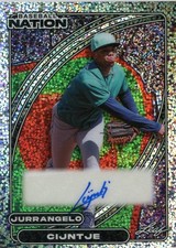 2026 LEAF BASEBALL NATION Jurrangelo Cijntje AUTO AUTOGRAPH #ED 17/25 LOO