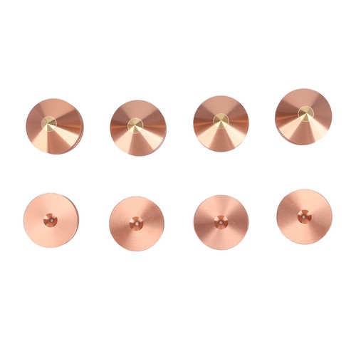 ヘRose Gold 4PCS Speaker Isolation Feet Pad Shock Absorption Amplifier Spike - Picture 4 of 12