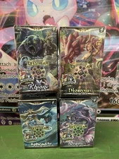 Elestrals Lifestream All 4 Starter Deck 12 Booster Packs Dionysus Aphrodite More