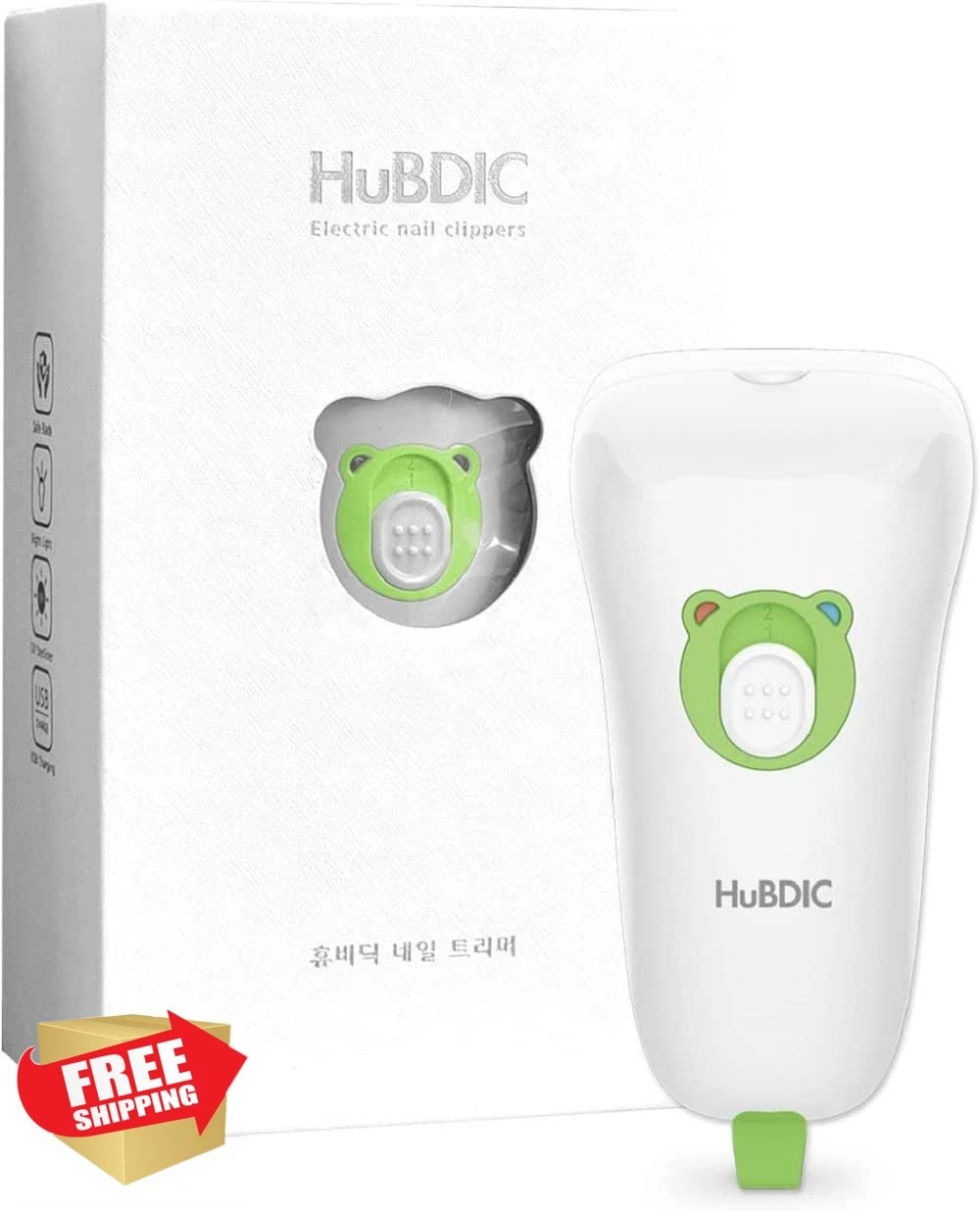 HubiBaby White Electric Nail Trimmer File Safe Rechargeable Infant Toddler
Opens in a new window or