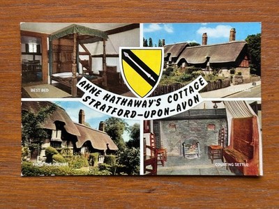 VINTAGE Anne Hathaways Cottage Postkarte Stratford-upon-Avon J Salmon Serie