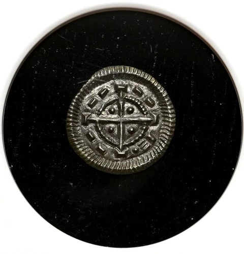 MEDIEVAL HUNGARY. Bela II, 1131-1141. Silver Denar, Cross, NGC MS62