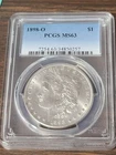 1898-O Morgan Silver Dollar $1 PCGS MS63