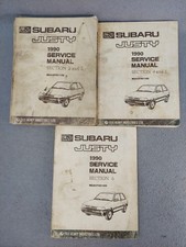 1990 Subaru Justy Service Manual Set 2-6 Repair Engine Trans Chassis Electrical