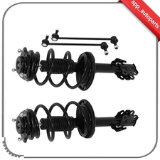 Front Struts Sway Bars Links w/Coil Spring For 2011 2012 2013 2014 Toyota Sienna