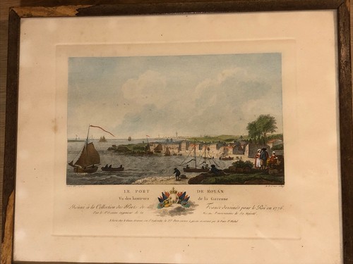 XIXe réduit de la collection des ports de France Gravure ROYAN ingénieur OZANNE