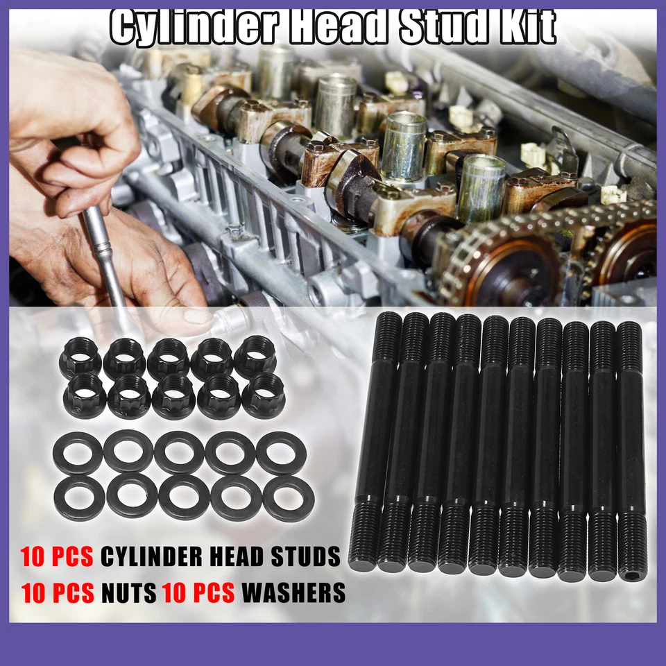 Kit de pernos de culata de motor de coche DIEZ personalizados para Mitsubishi Eclipse 1994-2019 Foto 2 de 4