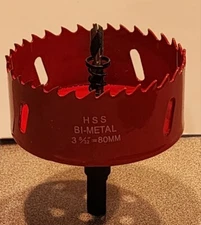 Jutagoss 3.1" / 80mm Hole Saw ,1 inchCutting Depth HSS BI -Metal Hole Saws Bit