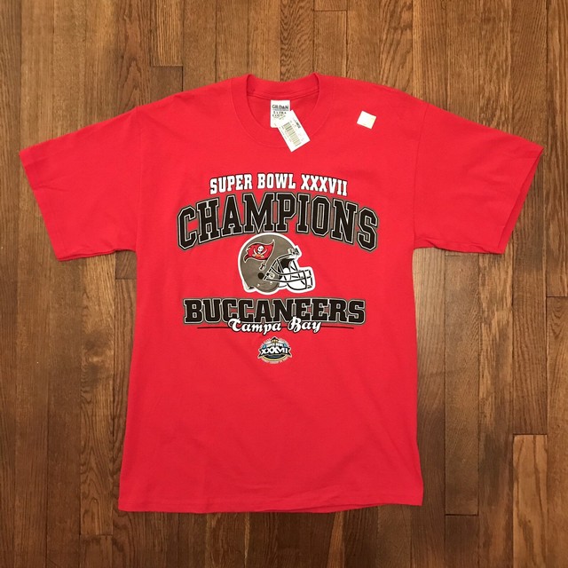 NWT Tampa Bay Buccaneers Super Bowl XXXVII Champions T Shirt SZ L EBay Nwt tampa bay buccaneers super bowl xxxvii champions t shirt sz l ebay
