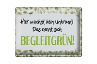 Blechschild Spruch 40X30Cm WäChst Kein Unkraut BegleitgrüN