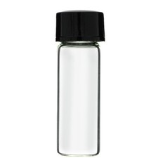 2 DRAM GLASS VIAL Sample Drum With Black Cone...