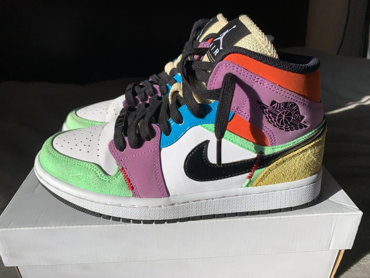 Jordan 1 multicolor mujer sale