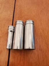 Snap On 3/8 Drive 3/8 11/16 3/4 Deep 12PT Sockets Lot Of 3 