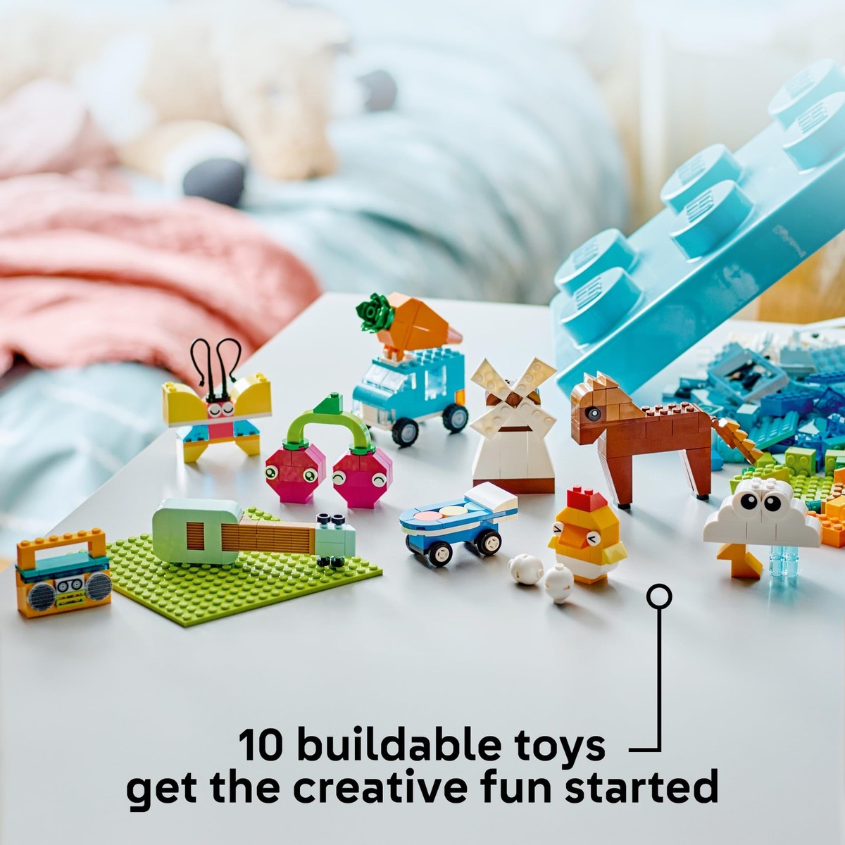 LEGO Classic Vibrant Creative Brick Box Sensory Toys for Kids