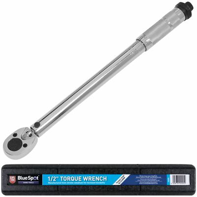 BlueSpot verstellbarer Drehmomentschlüssel 42 - 210Nm 1/2'' Vierkant Hand Ratsche Werkzeug
