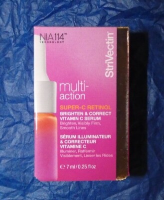 NEW STRIVECTIN Multi Action Super C Retinol Brighten Correct Vit C Serum 0.25 oz