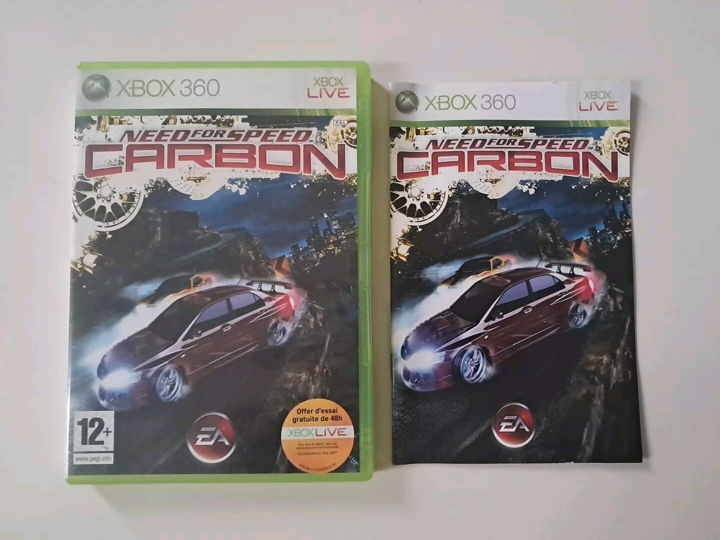 Boite + Notice SANS JEU Need For Speed Carbon Version FR sur Xbox 360