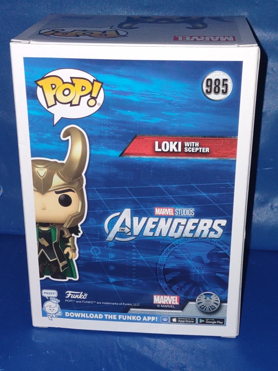 Exclusive Avengers Loki with Scepter Pop! Vinyl Figure #985 Glow