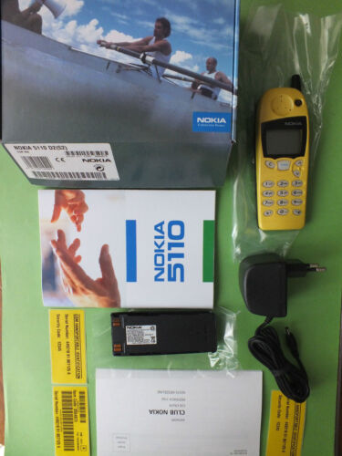 Original Nokia 5110 GELB Handy NEU NEW OVP Autotelefon KULT Mobitel Rarität TOP - Afbeelding 1 van 1