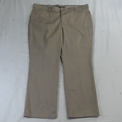 Lee 18 Short Khaki Straight Leg Flex Motion Trouser Stretch Dress