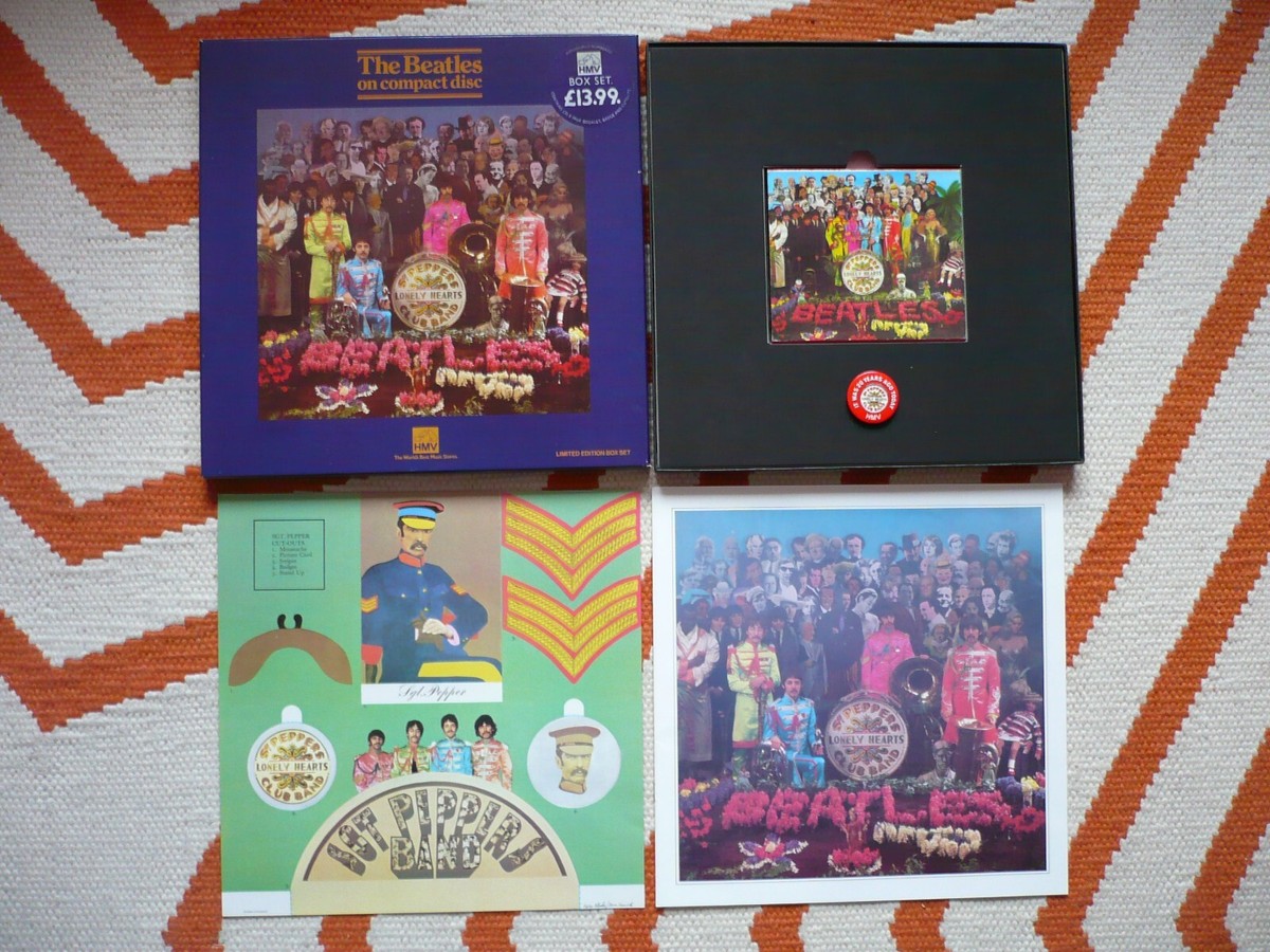 The Beatles Sgt. Pepper CD UK 1987 HMV Box Set Insert, Booklet And