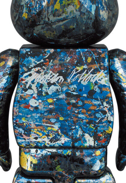 BE@RBRICK jackson pollock studio CHROME Ver 100% 400 BE@RBRICK jackson pollock studio CHROME Ver 100% 400
