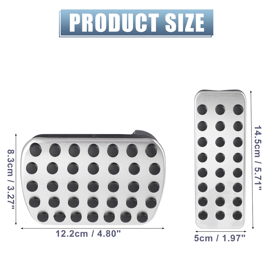 Pack (2) Pastillas Pedales Gas y Freno Cubierta Antideslizante para Mercedes-Benz GLE 13-19 Foto 4 de 4
