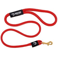 Mad Dog Products Standard Clip Dog Leash 3/8" Premium Rope- Made in USA