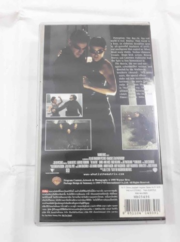 VHS Matrix with Keanu Reeves and Lawrence A. videotape super rare freeshipping - Picture 3 of 12