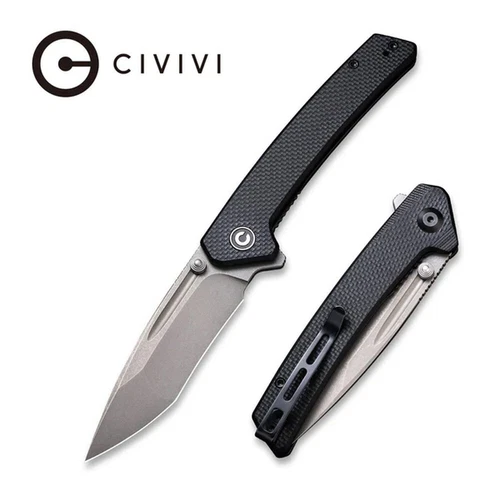 Civivi Keen Nadder Linerlock Black Folding Pocket Knife - C2021A